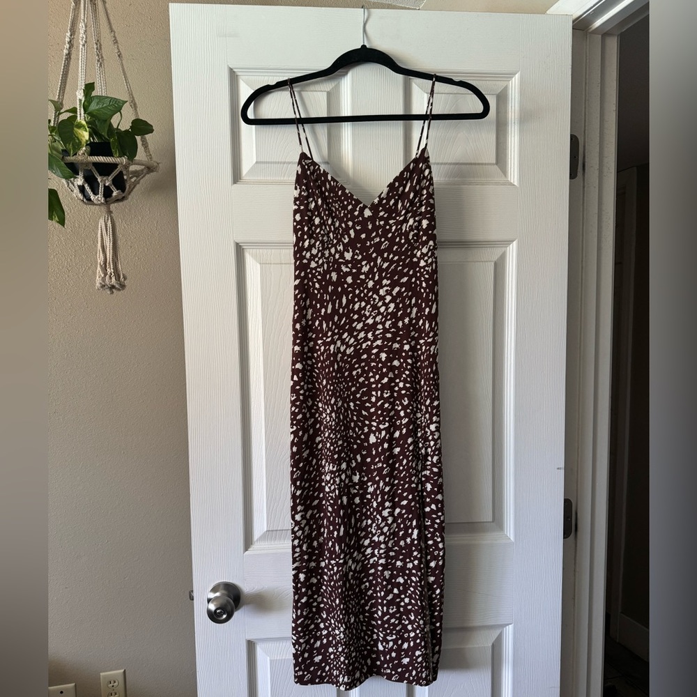 Brown Body-con Dress